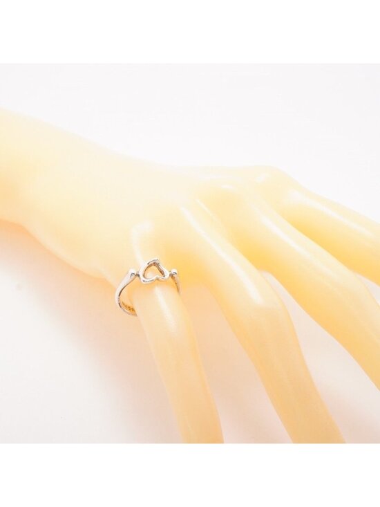 Tiffany & Co. Elsa Peretti Open Heart Ring .925 STERLING  Tiffany & Co Ring Open Heart 925 Sterling Silver